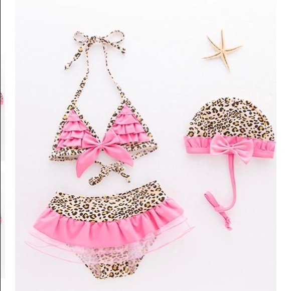 Baby girl 2 piece bathing suits - Picture 6 of 8